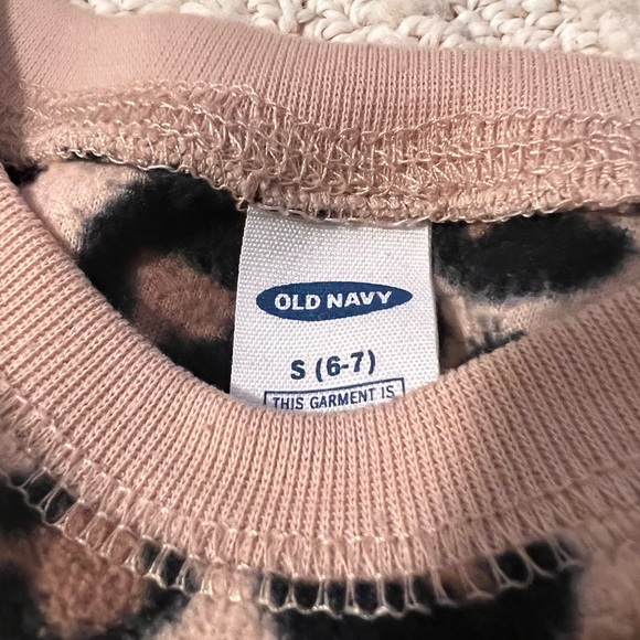 Printed Microfleece Pajama Top & Pajama Joggers Set for Girls. Small 6/7. - Picture 4 of 4